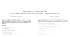 Desktop Screenshot of leehealthcare.com